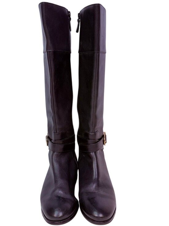 Cole Haan Shoes - Catskills by Cole Hann Woman's Black Leather Zip Calf Boots 5-1/2 B